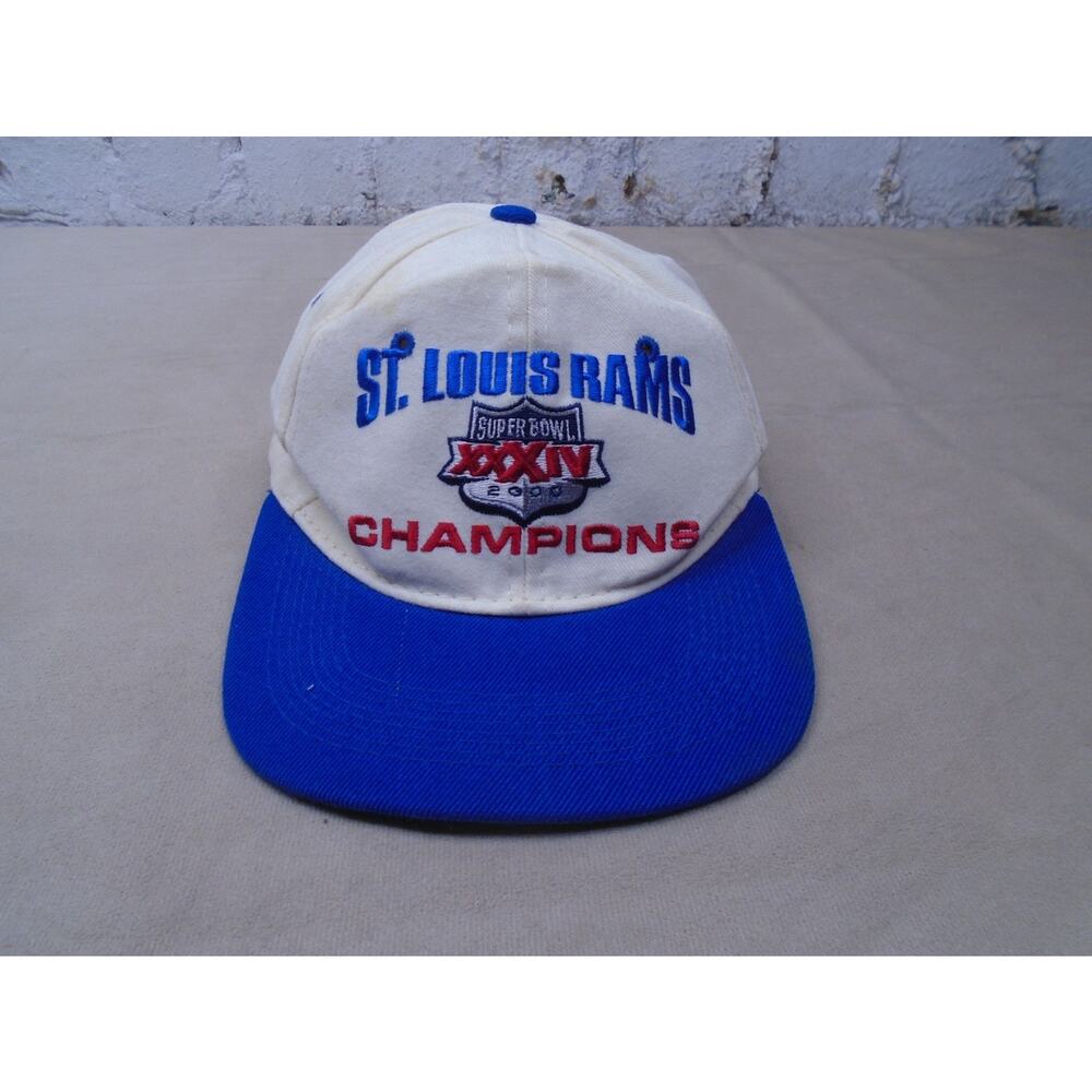 Vintage St Louis Rams Super Bowl Champions 1999 XXXIV Snapback Hat Cap OSFA